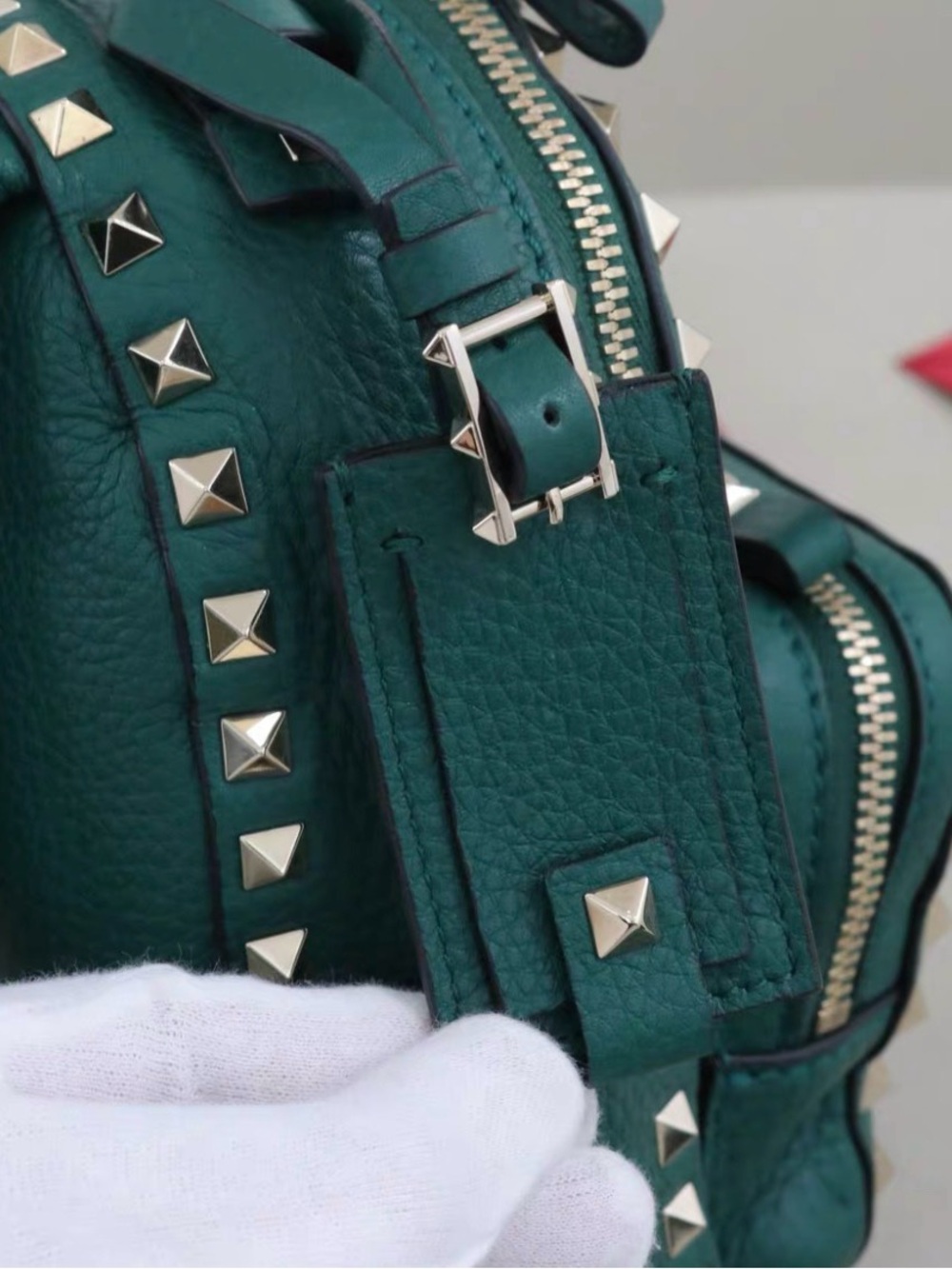 🚩steal Valentino Teal Green Rockstud Mini Backpack - Picture 7 of 9